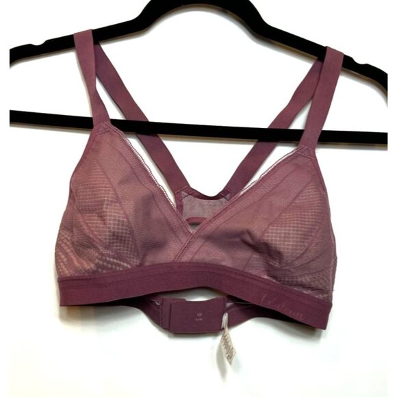 Lululemon Awake To Lace Bra Plumful/Smoky Blush Minimal Seams Molded Cups Sz 32B - Picture 5 of 9